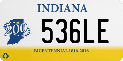 IN license plate 536LE