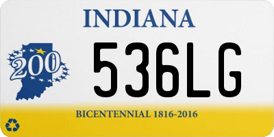 IN license plate 536LG