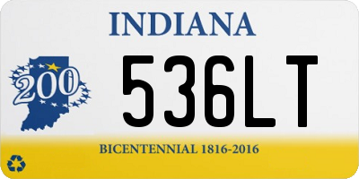 IN license plate 536LT