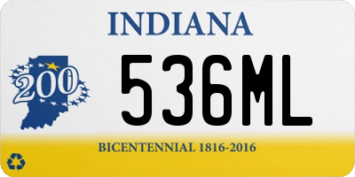 IN license plate 536ML