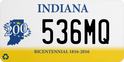 IN license plate 536MQ