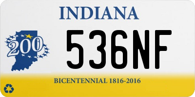 IN license plate 536NF