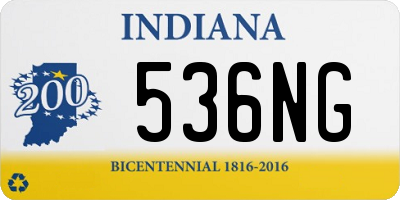 IN license plate 536NG