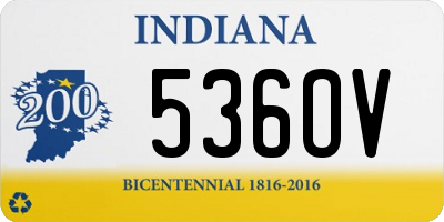 IN license plate 536OV