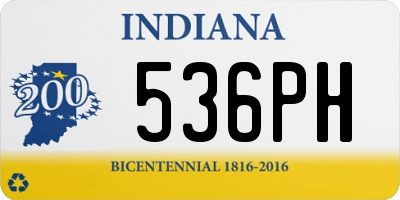 IN license plate 536PH