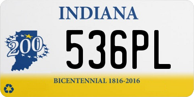 IN license plate 536PL