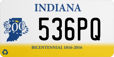 IN license plate 536PQ