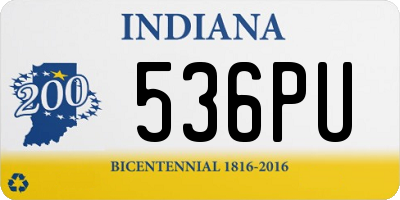 IN license plate 536PU