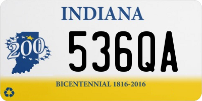 IN license plate 536QA