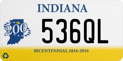 IN license plate 536QL