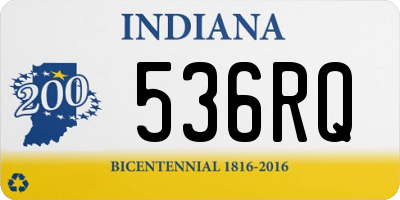 IN license plate 536RQ