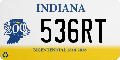 IN license plate 536RT