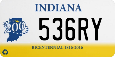 IN license plate 536RY