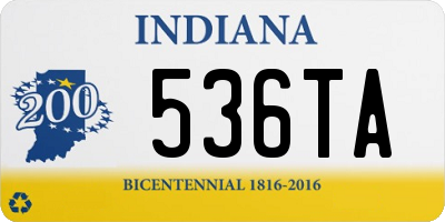 IN license plate 536TA