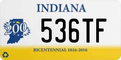 IN license plate 536TF