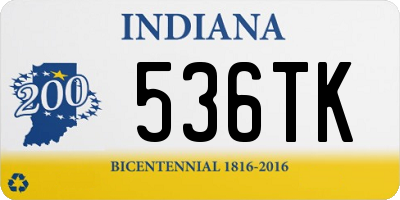 IN license plate 536TK