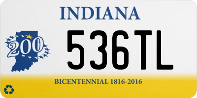 IN license plate 536TL