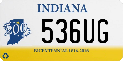 IN license plate 536UG