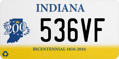 IN license plate 536VF