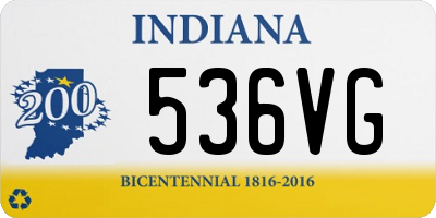 IN license plate 536VG