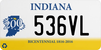 IN license plate 536VL