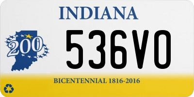 IN license plate 536VO