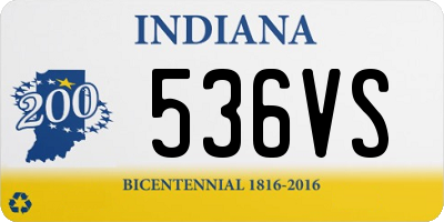 IN license plate 536VS