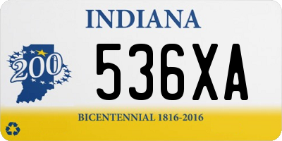 IN license plate 536XA