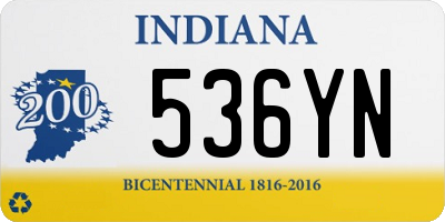 IN license plate 536YN