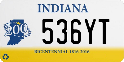 IN license plate 536YT