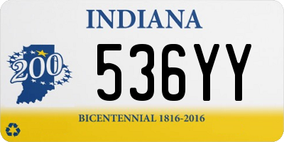 IN license plate 536YY