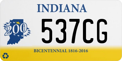 IN license plate 537CG