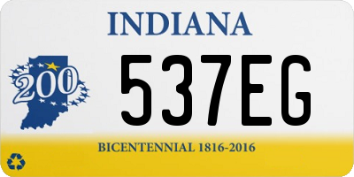 IN license plate 537EG