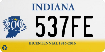 IN license plate 537FE