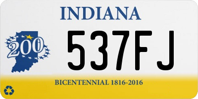 IN license plate 537FJ