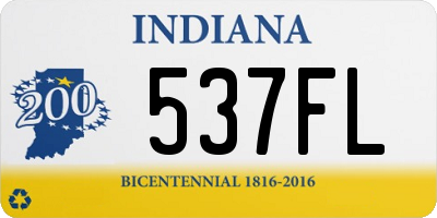 IN license plate 537FL