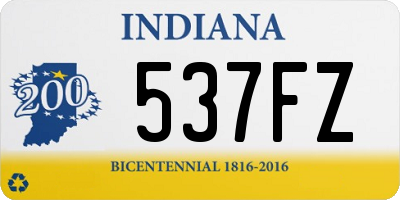 IN license plate 537FZ