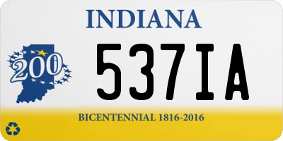 IN license plate 537IA