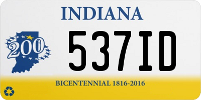 IN license plate 537ID