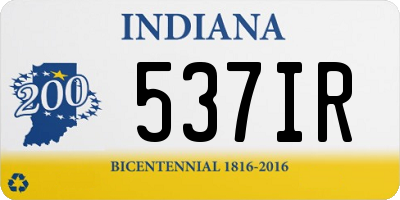 IN license plate 537IR