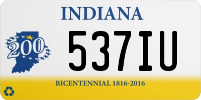 IN license plate 537IU