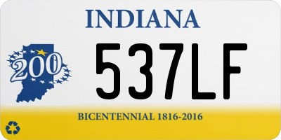 IN license plate 537LF