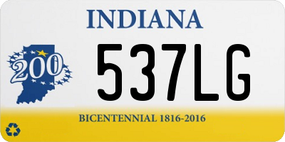 IN license plate 537LG