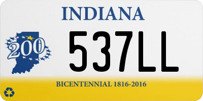 IN license plate 537LL