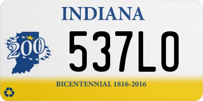 IN license plate 537LO