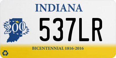 IN license plate 537LR