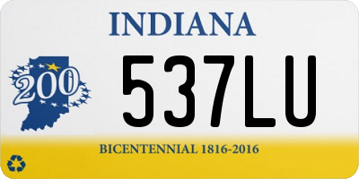 IN license plate 537LU