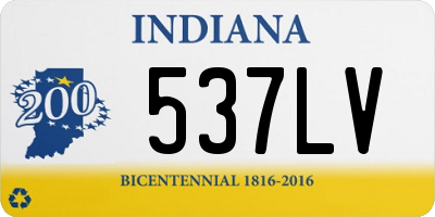 IN license plate 537LV