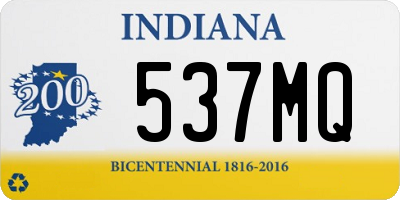 IN license plate 537MQ