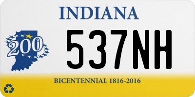 IN license plate 537NH